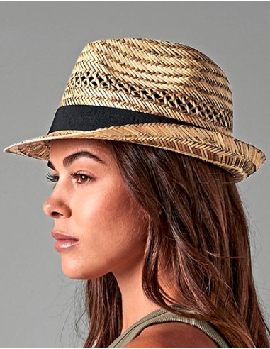 B-B730-Straw Summer Trilby